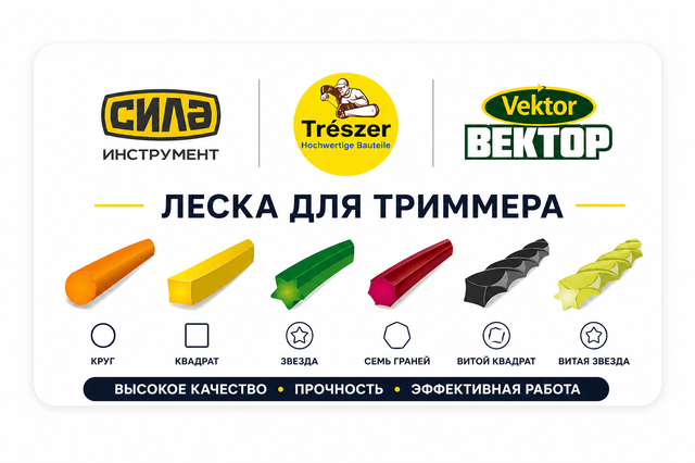 Леска для триммеров