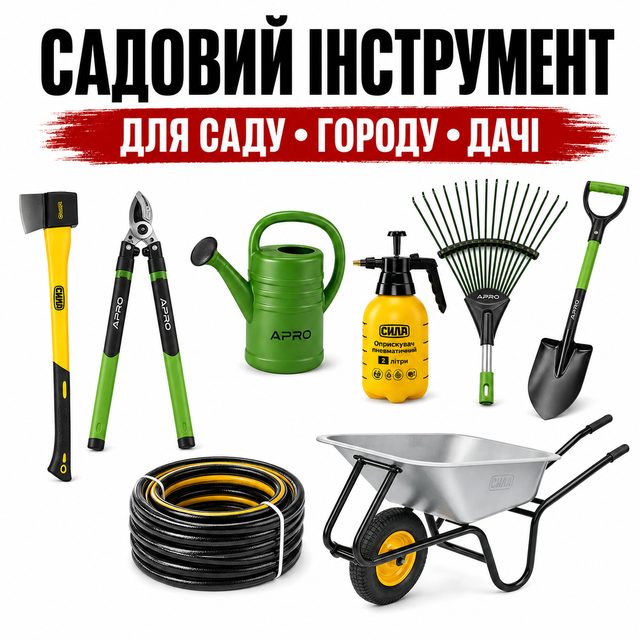 Ручний садовий інструмент для дачі та городу