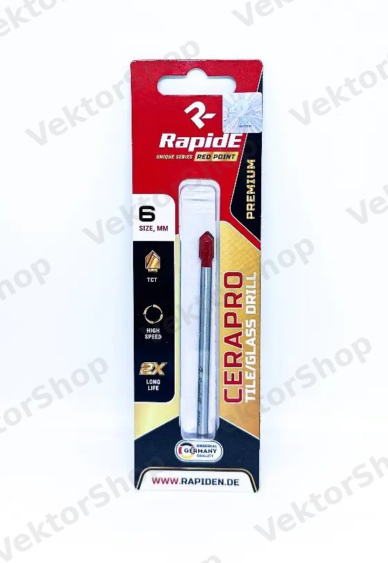 Сверло по керамограниту и плитке RapidE CERAPRO RED POINT 5mm (NEW)
