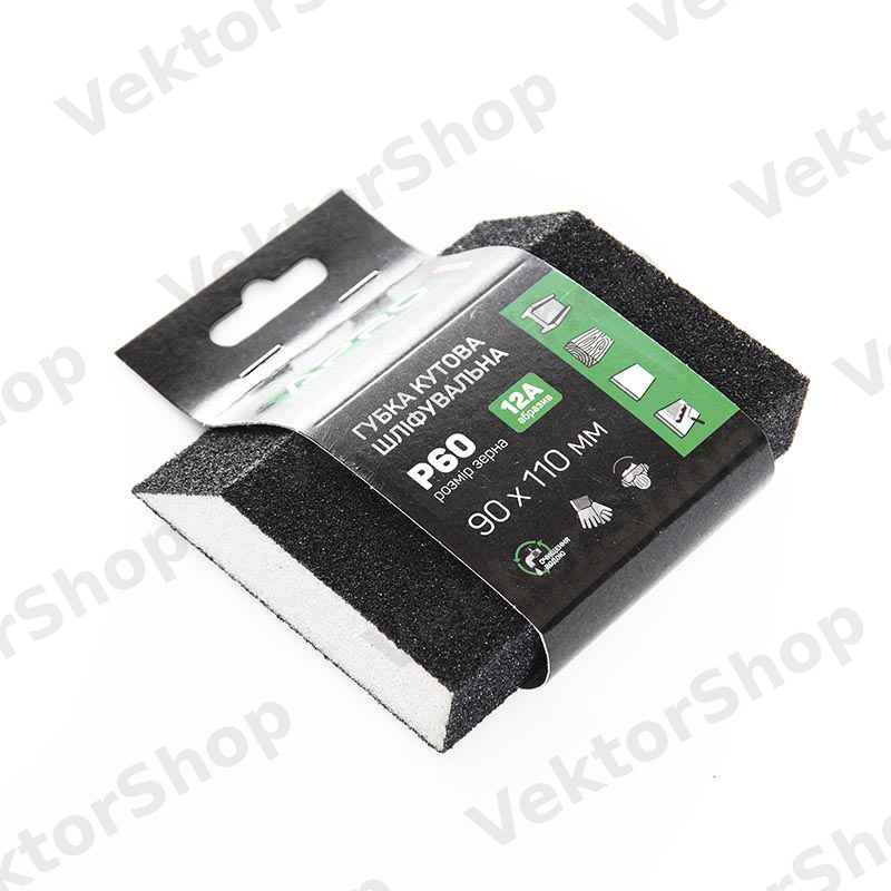 Губка шлифовальная APRO четырехсторонняя угловая P60 — фото 4
