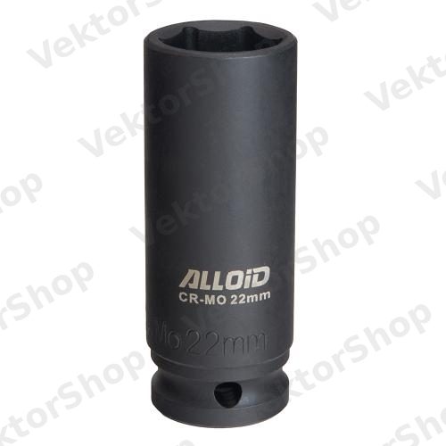 Торцевая головка ударная высокая 1/2", 22 мм. Alloid