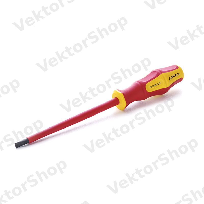 Викрутка діелектрична PH1x80 CrV (Phillips) обгумована APRO