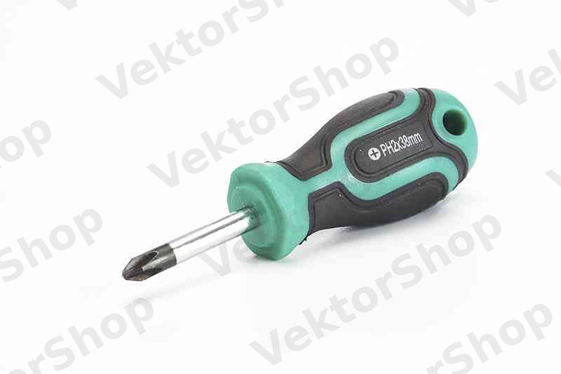 Отвертка обрезиненная CrV PH1x38 Стандарт СИЛА