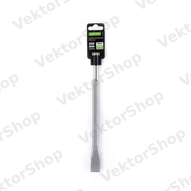 Зубило лопаткове SDS-PLUS 20*14*250мм APRO — фото 7