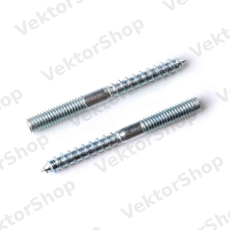 Гвинт-шуруп М8x60мм. (шпилька дворізьбова) TORX (пач. 50 шт.) APRO — фото 4