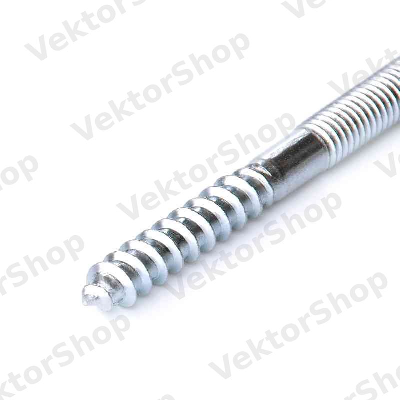 Гвинт-шуруп М8x60мм. (шпилька дворізьбова) TORX (пач. 50 шт.) APRO — фото 3