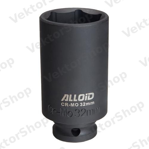 Торцевая головка ударная высокая 1/2", 32 мм. Alloid