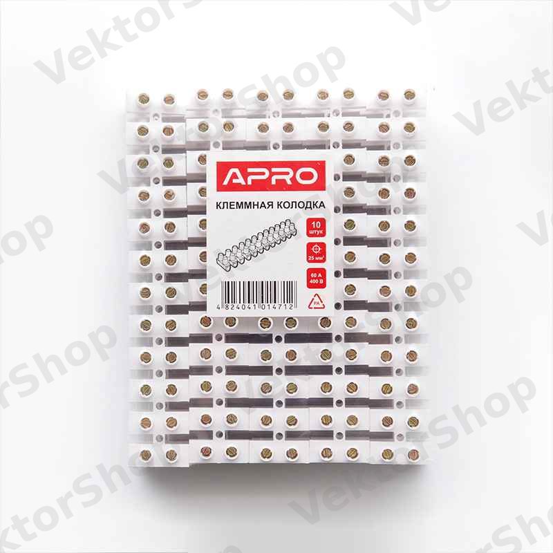Клеммная колодка 60 А 25 мм2 (пачка, кратно 10шт) APRO — фото 6
