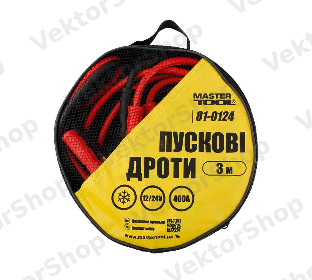 Проволоки пусковые 400А/12V/24V 3 м, t до -40°C, сумка для хранения — фото 2