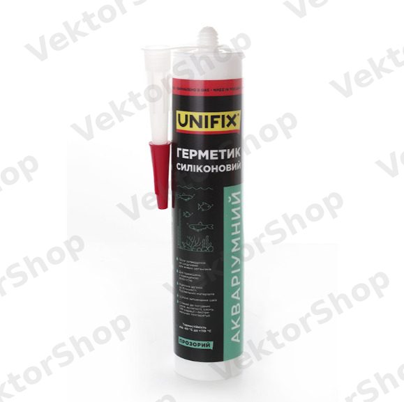 Герметик силиконовый аквариумный UNIFIX (прозрачный) 280мл