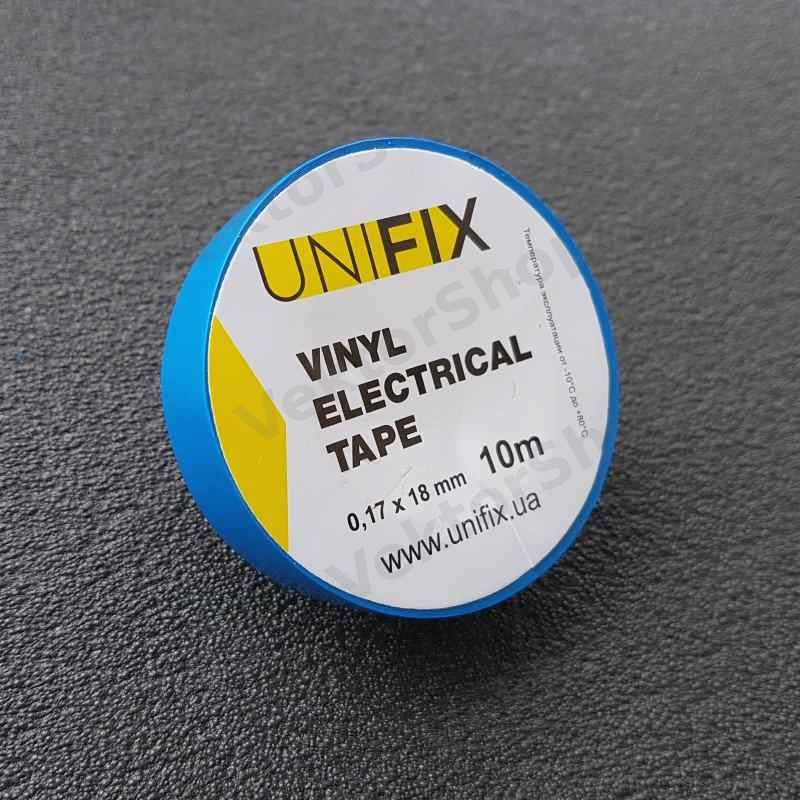 Изолента ПВХ синяя 17 мм х 25 м толщина 0,17 мм UNIFIX