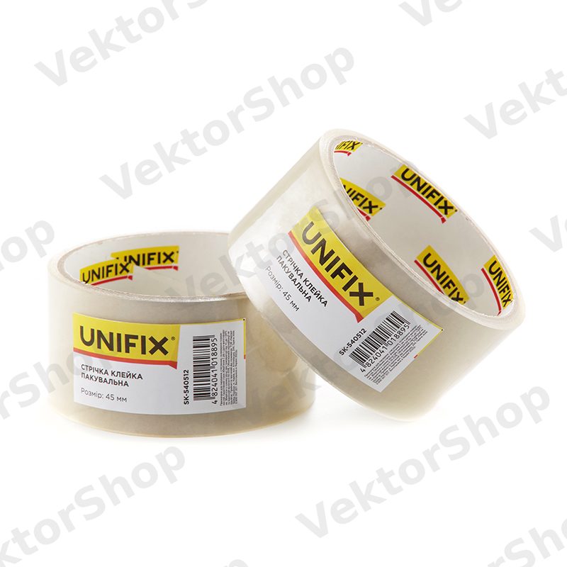 Лента клейкая упаковочная 38мкм 45мм SK-540512 50 UNIFIX