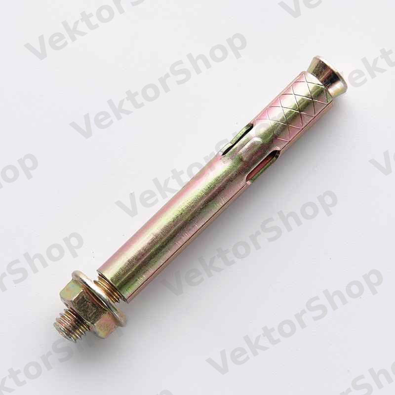 Анкер с кожухом и гайкой М6/8*120 цинк жёлтый (пач 10шт) APRO