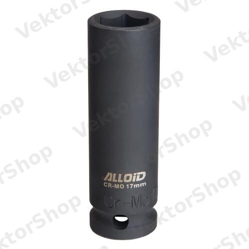 Торцева головка ударна глибока 1/2"DR, 17 мм. Alloid. GUG-51117