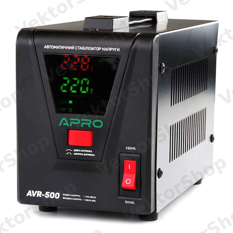 Стабілізатор напруги релейний AVR-500, 400 Вт APRO — фото 6