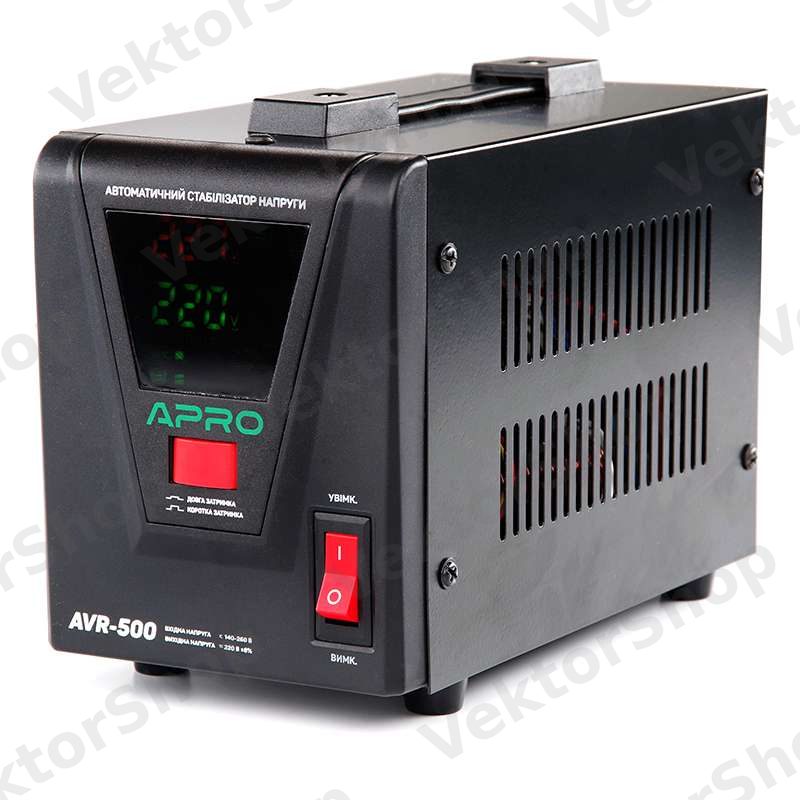 Стабілізатор напруги релейний AVR-500, 400 Вт APRO — фото 3