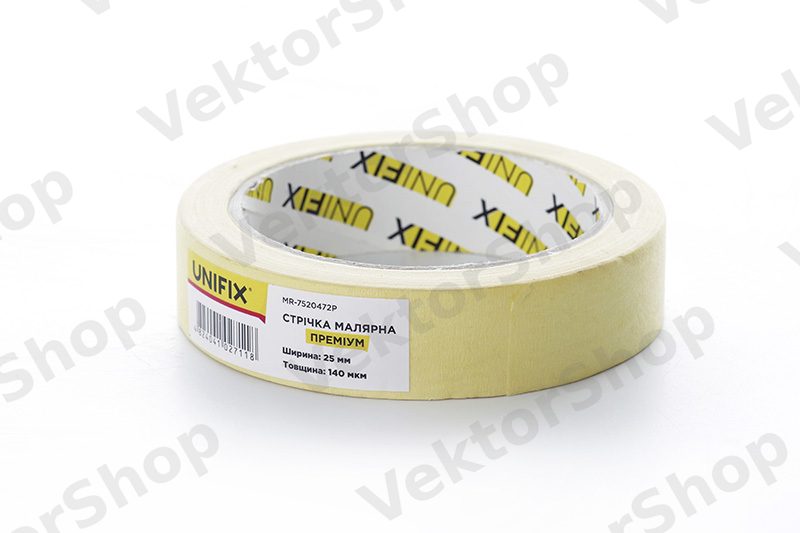 Лента клейкая малярная MR-7520472P премиум 25мм*40м UNIFIX