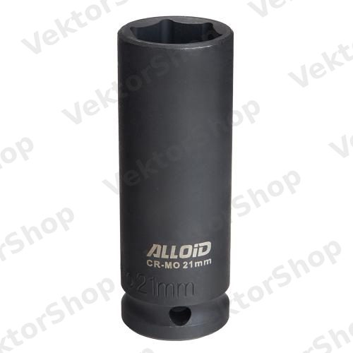 Торцевая головка ударная высокая 1/2", 21 мм. Alloid