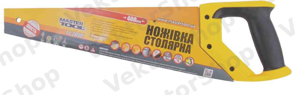 Ножовка столярная 400 мм, 7TPI MAX CUT, каленый зуб, 3-D заточка, полированная — фото 1
