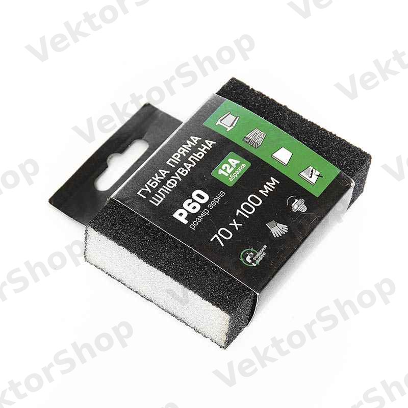 Губка шлифовальная APRO четырехсторонняя прямая P60 — фото 4