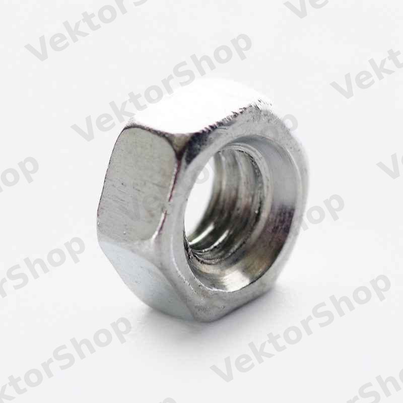Гайка шестигранная М4 DIN 934 кл. пр. 6 цинк белый (пач 400шт) APRO