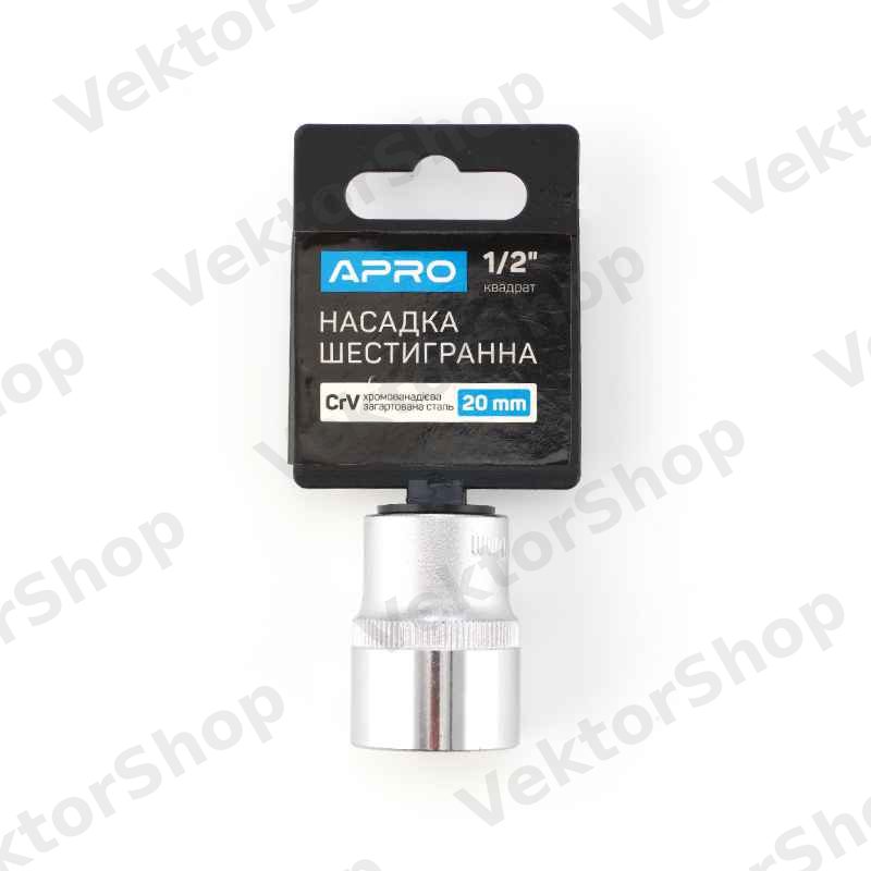 Насадка шестигранная CrV 1/2 20мм APRO