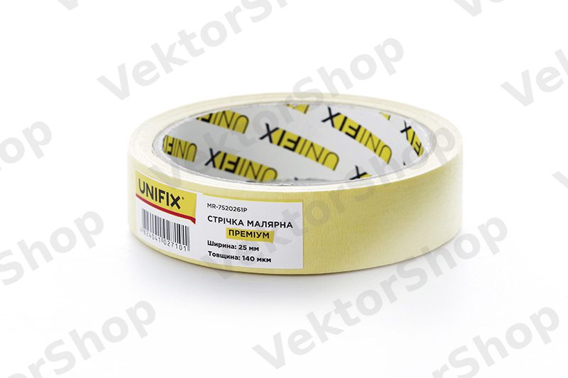 Лента клейкая малярная MR-7520261P премиум 25мм*20м UNIFIX