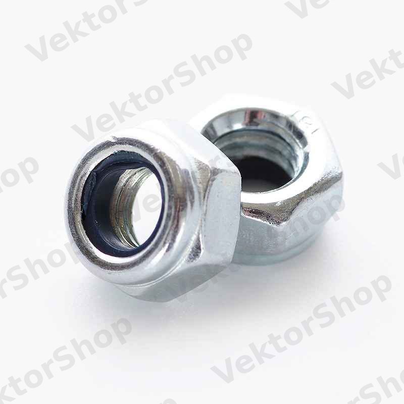 Контргайка М6 DIN 985 кл. пр. 6 цинк белый (пач 100шт) APRO
