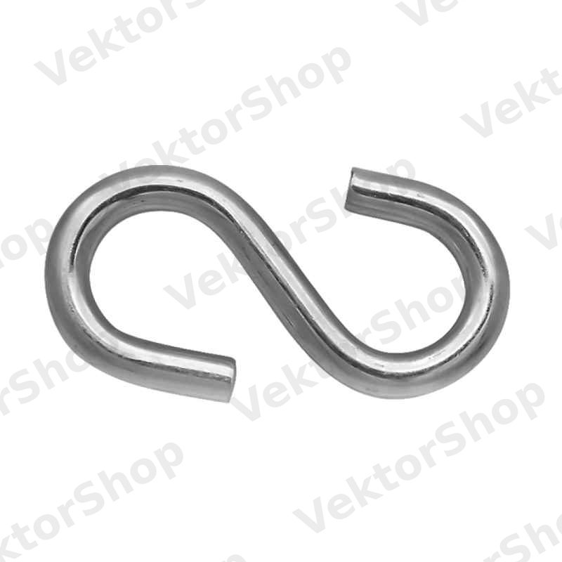 Крюк S-подобний 4мм оц. (пачка, кратно 50шт) APRO — фото 2