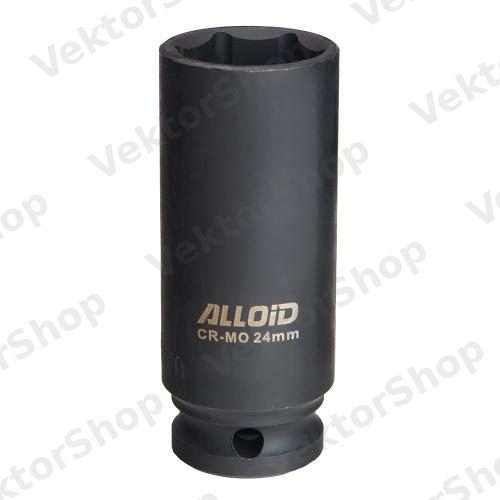 Торцевая головка ударная высокая 1/2", 24 мм. Alloid