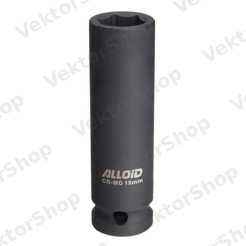 Торцевая головка ударная високая 1/2", 15 мм. Alloid