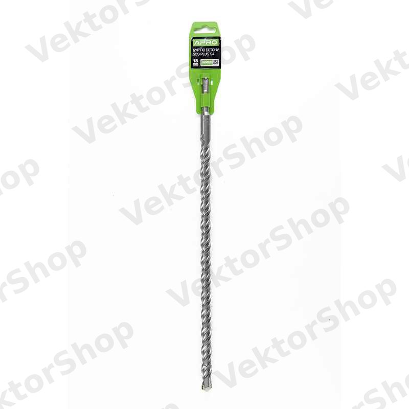 Бур по бетону SDS PLUS S4 18x460мм APRO — фото 4