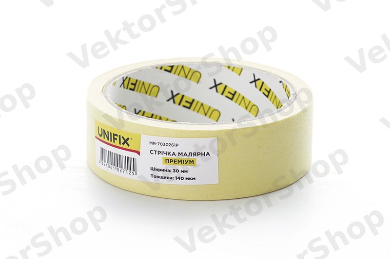 Стрічка клейка малярна MR-7030261P преміум 30мм*20м UNIFIX