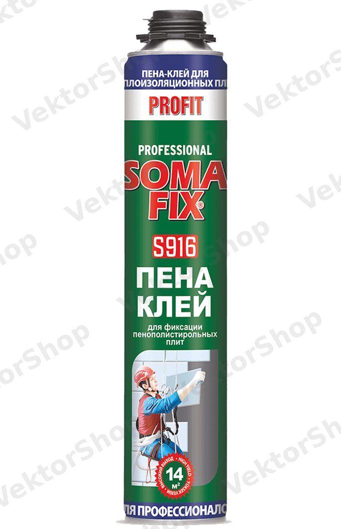 Монтажная пена-клей профессиональная SOMA FIX S916 750 мл