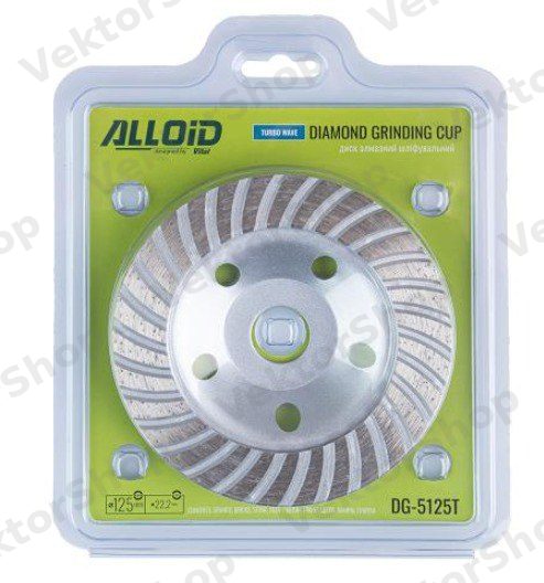 Диск алмазный отрезной Turbo 125 мм Alloid