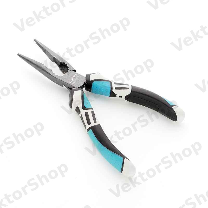 Длинногубцы Fixer 60Crv, 3-х компонентная рукоятка 160мм APRO