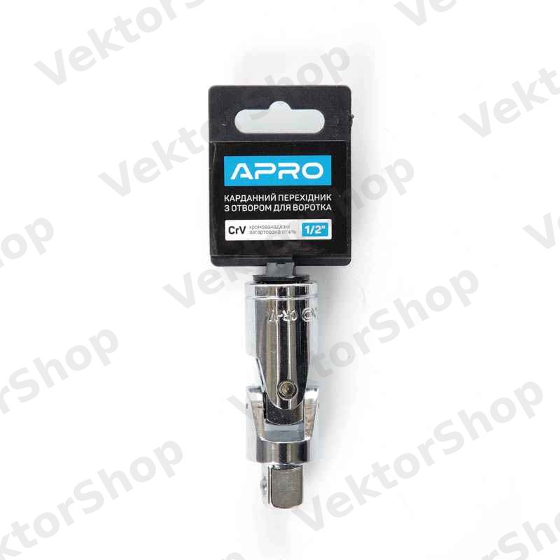 Карданний перехідник з отвором для воротка CrV 1/2 APRO — фото 2