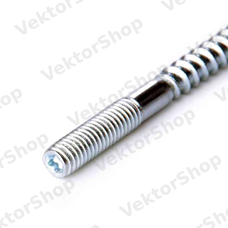 Винт-шуруп М6x80мм (шпилька двухрезьбавая) TORX (пач. 50 шт.) APRO