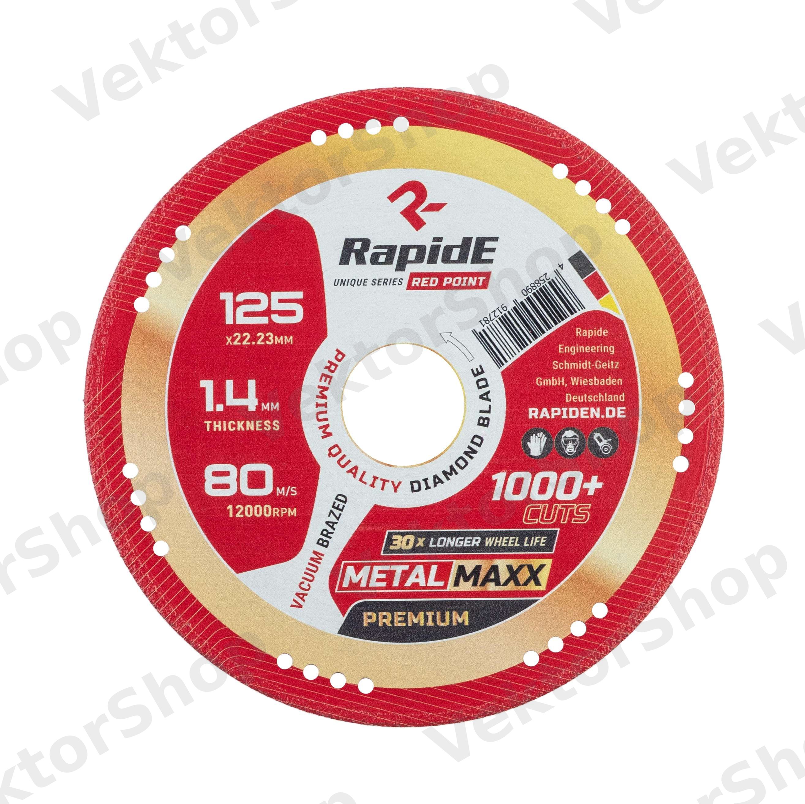 Алмазный Диск 125х22.23 MetalMAXX Rapide