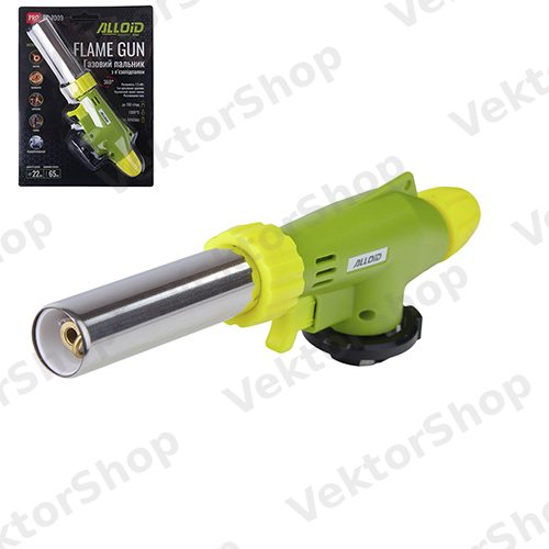 Горелка газовая Alloid Pro FG-7009 с керамическим соплом 22 мм поворот 360 градусов