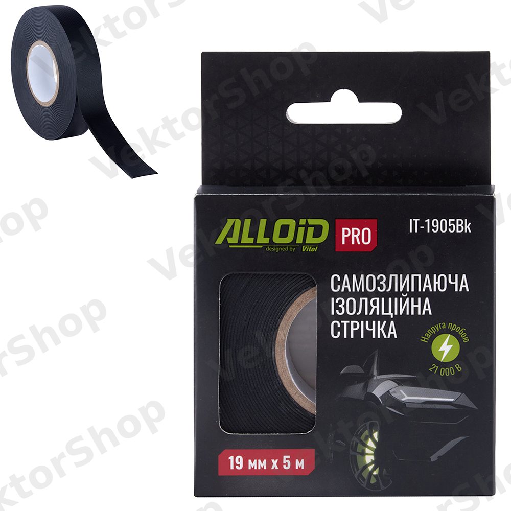 Лента изоляционная cамослипающаяся19мм х 5м Alloid Pro