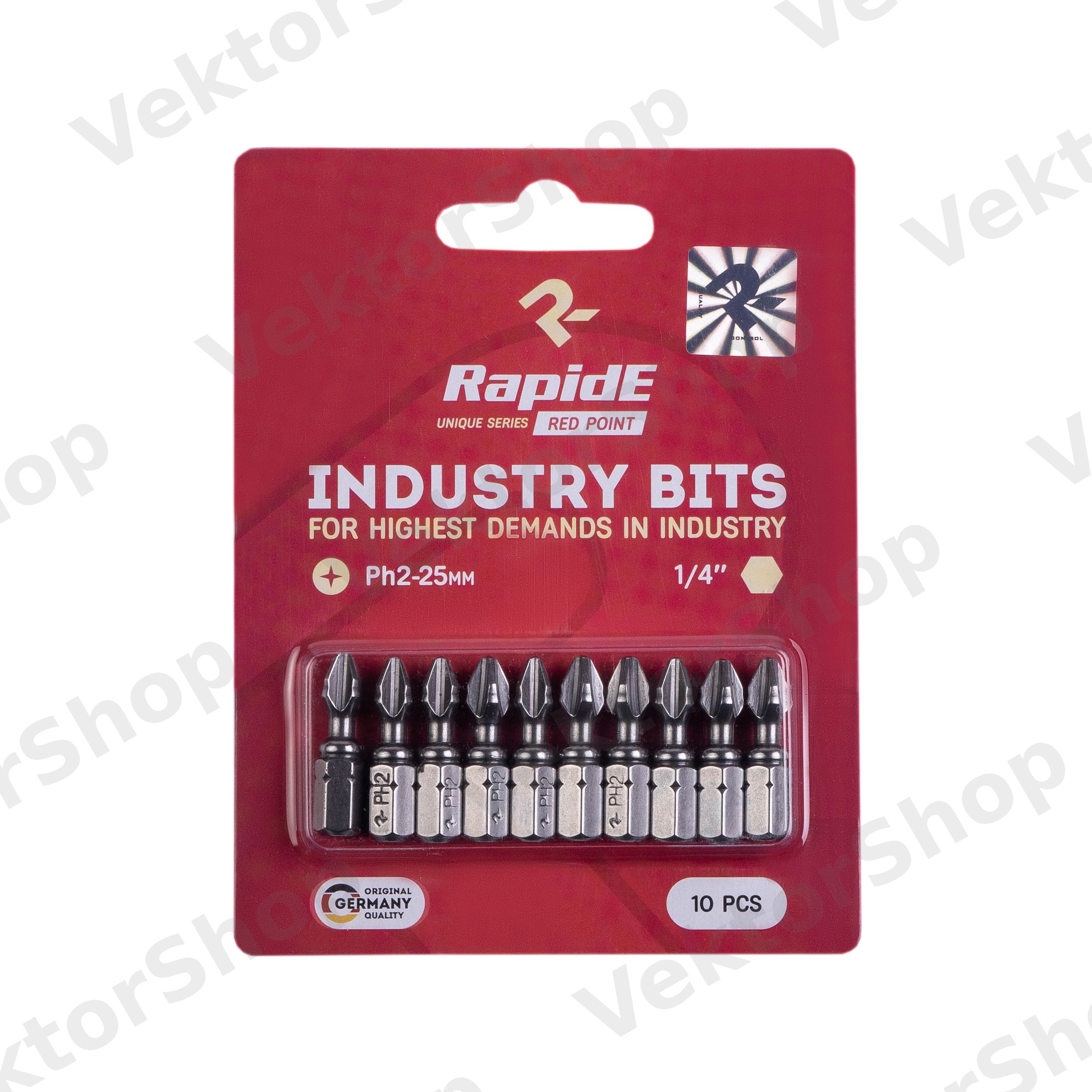 Бита RapidE RED POINT PH2-25mm