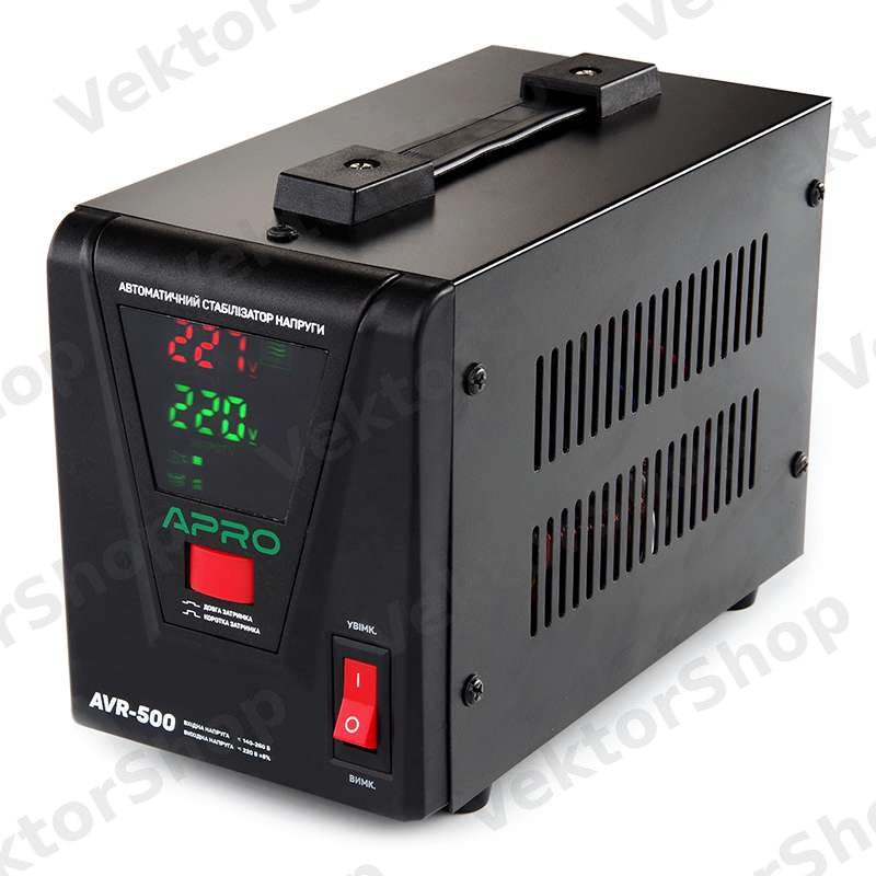 Стабілізатор напруги релейний AVR-500, 400 Вт APRO — фото 4