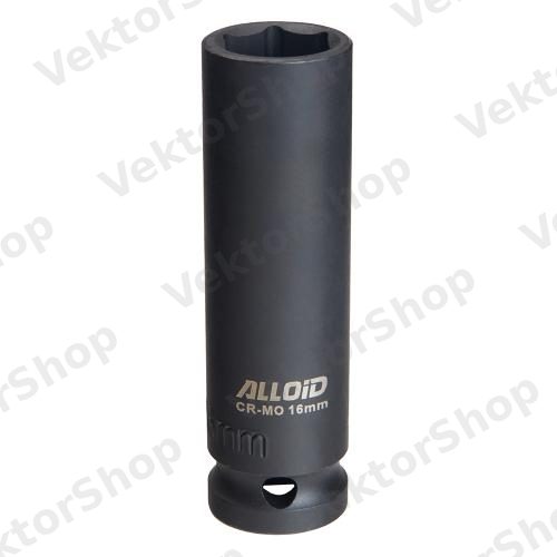 Торцевая головка ударная высокая 1/2", 16 мм. Alloid