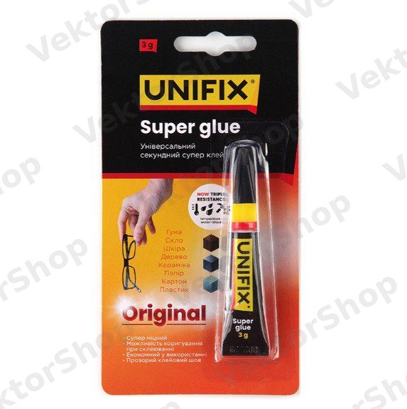 Супер клей 3г UNIFIX