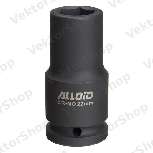 Торцевая головка ударная высокая 3/4", 22 мм. Alloid