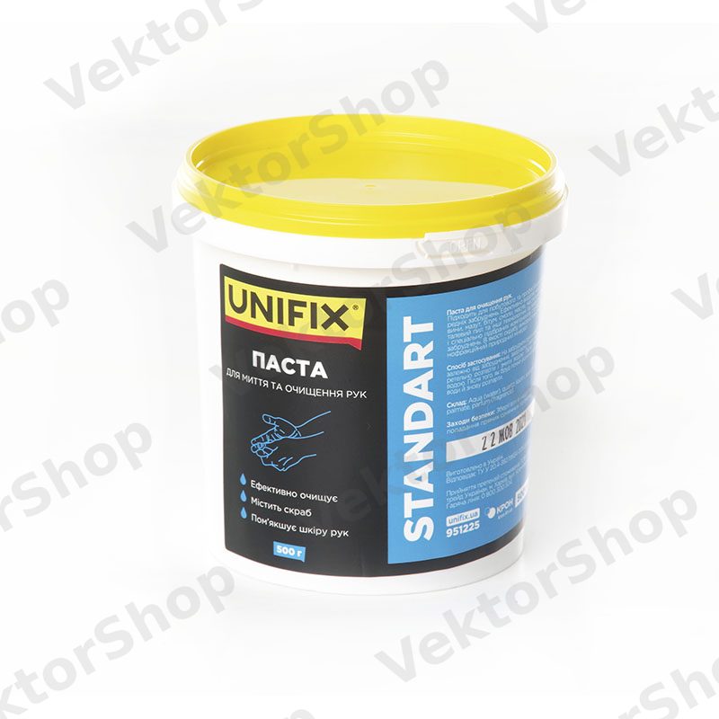 Паста для очистки рук Standart 0,5кг (ведерко) UNIFIX