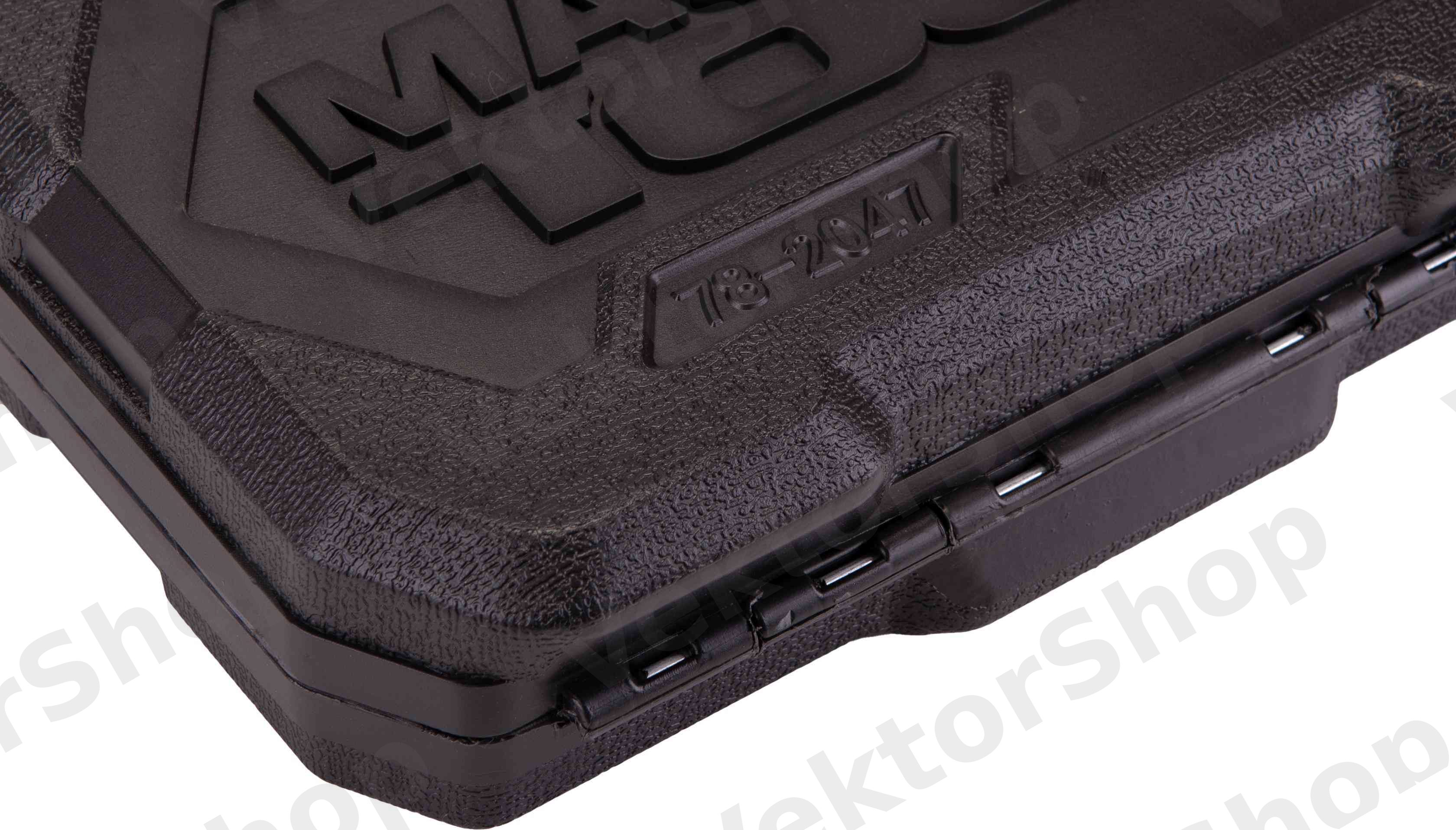 Набір насадок торцевих CrV 1/4 "4-14 мм, тріскачка 72Т, 46 шт, кейс — фото 1