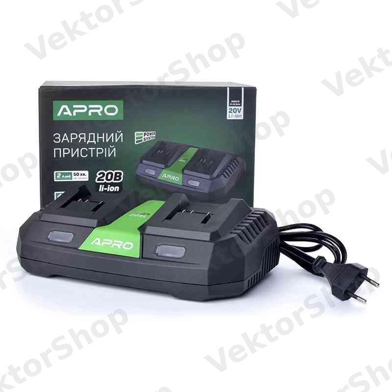 Подвійний зарядний пристрій APRO FC20 Dual 20В, 3А — фото 3