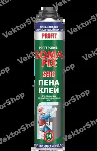 Монтажная пена-клей профессиональная SOMA FIX S916 750 мл — фото 4